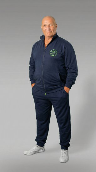 20 Nodi Ostro Stretch Fleece Cotton Tracksuit Navy - Fatos de treino - Fatos de treino homem tamanhos grandes