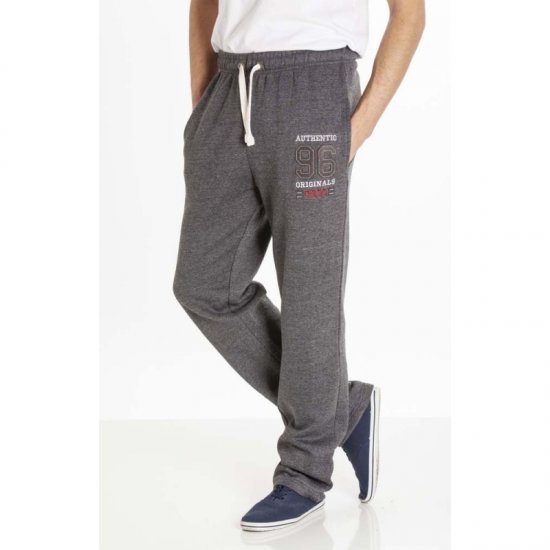 D555 Portland Sweatpants Charcoal - Calças & calções de fato de treino - Calças de Fato de Treino Tamanhos Grandes 