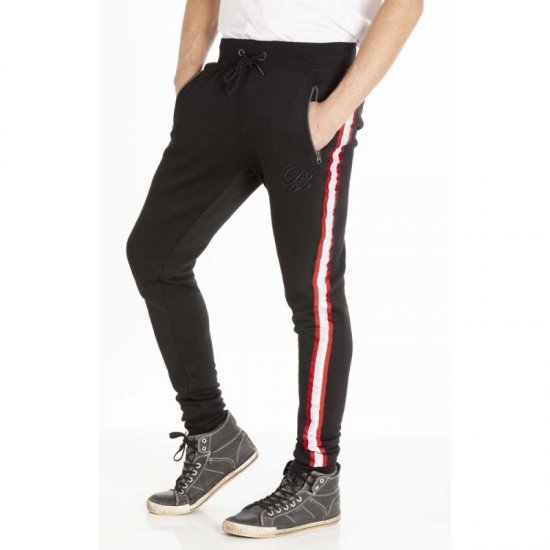 D555 Virginia Sweatpants Black - Calças & calções de fato de treino - Calças de Fato de Treino Tamanhos Grandes 