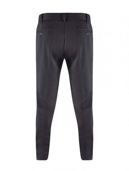 D555 Yarmouth Four Way Stretch Trouser With Flexible Waistband Black - Jeans & calças - Jeans & Calças Tamanhos Grandes Homem