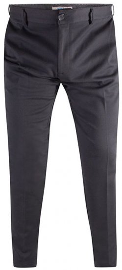 D555 Yarmouth Four Way Stretch Trouser With Flexible Waistband Black - Jeans & calças - Jeans & Calças Tamanhos Grandes Homem