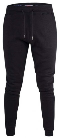 D555 Brandon Sweatpants with Tapered leg Black - Calças & Calções de Fato de Treino - Calças de Fato de Treino Tamanhos Grandes 