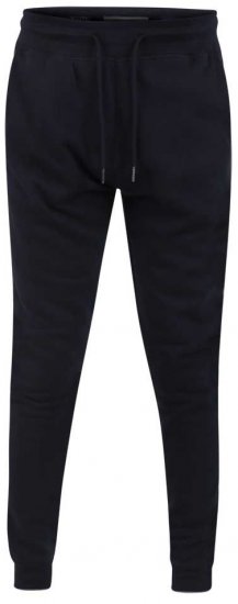 D555 Brandon Sweatpants with Tapered leg Navy - Calças & calções de fato de treino - Calças de Fato de Treino Tamanhos Grandes 