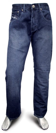 K.O. Jeans 1774 Mid Blue - Jeans & Calças - Jeans & Calças Tamanhos Grandes Homem