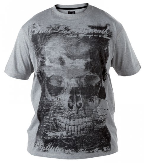 Split Star Skull T-shirt - T-shirts - T-shirts Homem Tamanhos Grandes
