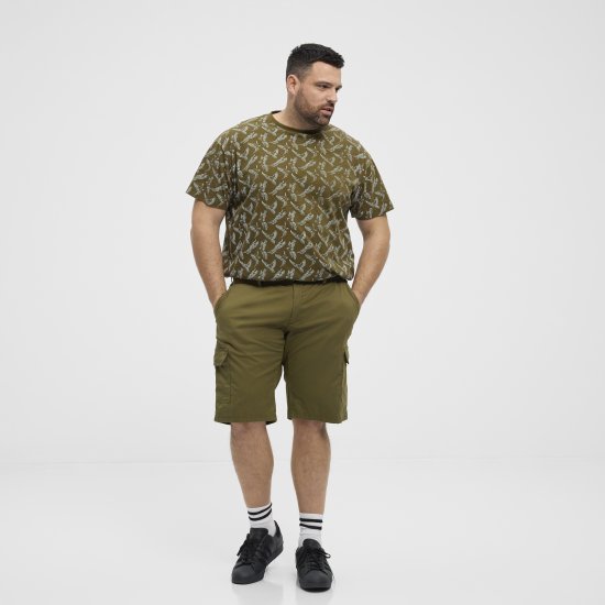 North Latitude 51133 shorts cargo verde militar - Calções - Calções Homem Tamanhos Grandes