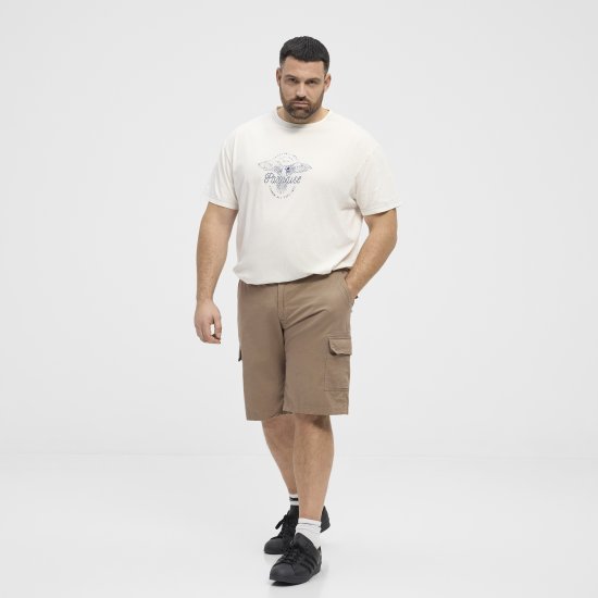 North Latitude 51133 shorts cargo areia escura - Calções - Calções Homem Tamanhos Grandes