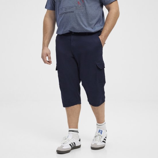 North Latitude 51136 shorts capri azul-marinho - Calções - Calções Homem Tamanhos Grandes