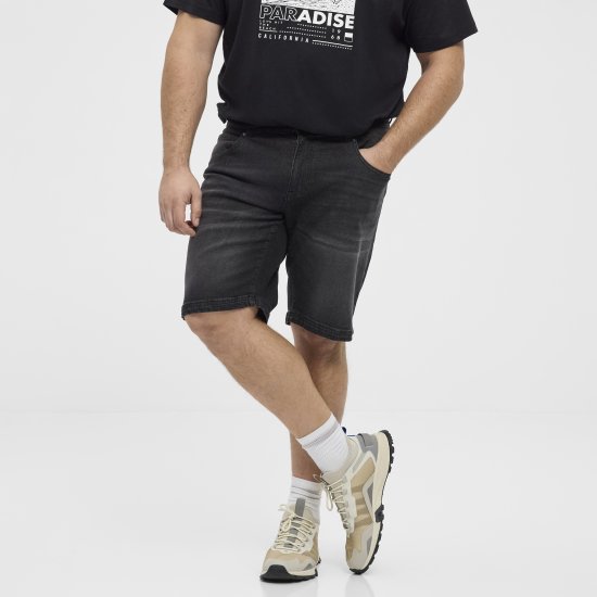 North Latitude 51336 shorts denim preto - Calções - Calções Homem Tamanhos Grandes