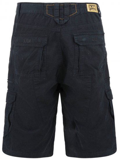 Kam Jeans Cargo Shorts Black - Calções - Calções Homem Tamanhos Grandes