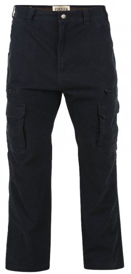Kam Jeans Cargo pants Black TALL SIZES - ROUPAS DE HOMEM MT-6XLT - Tamanhos-Tall Homem