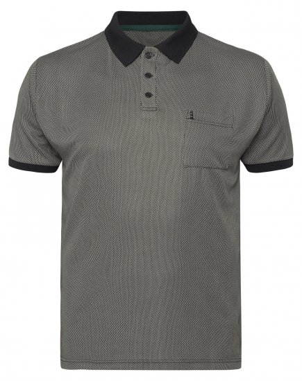 North Latitude Cool Effect Polo Preto - Pólos - Pólos Tamanhos Grandes Homem