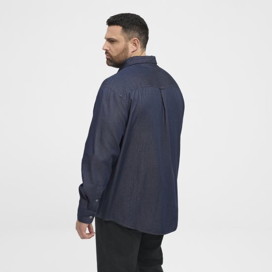 North Latitude 53139 camisa denim azul - Camisas - Camisas Homem Tamanhos Grandes