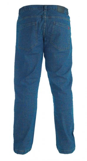 Duke Bailey Relaxed Comfort Fit Stretch Jeans With Elasticated Waist Stonewash - Jeans & calças - Jeans & Calças Tamanhos Grandes Homem