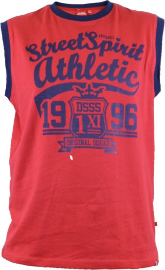 D555 Vest Rally Red - T-shirts - T-shirts Homem Tamanhos Grandes