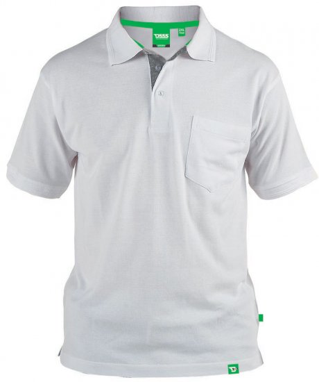 D555 Grant Polo White - Pólos - Pólos Tamanhos Grandes Homem