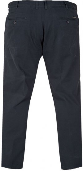 D555 Bruno Stretch Chino pants with Extenda Waist Indigo Blue - Jeans & calças - Jeans & Calças Tamanhos Grandes Homem