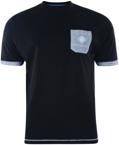 Kam Jeans 565 T-shirt Black - T-shirts - T-shirts Homem Tamanhos Grandes
