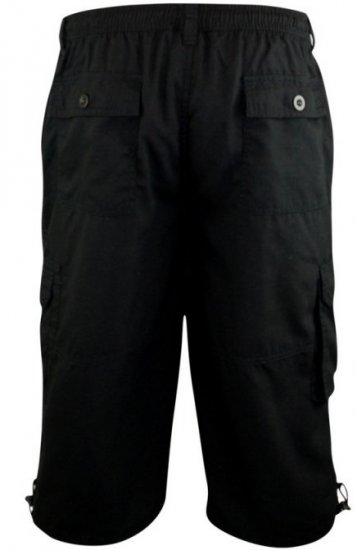 D555 Mason Cargo Shorts Black - Calções - Calções Homem Tamanhos Grandes