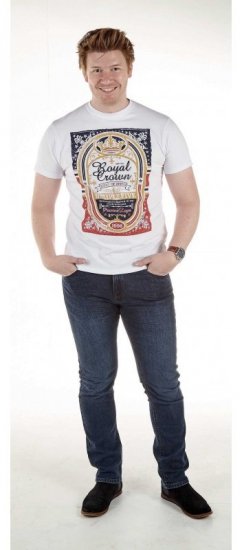 D555 Roderick White T-shirt - T-shirts - T-shirts Homem Tamanhos Grandes