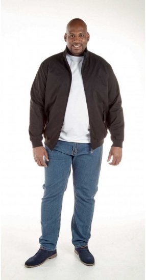 D555 Windsor Cotton Harrington Jacket Navy - Casacos - Casacos Homem Tamanhos Grandes