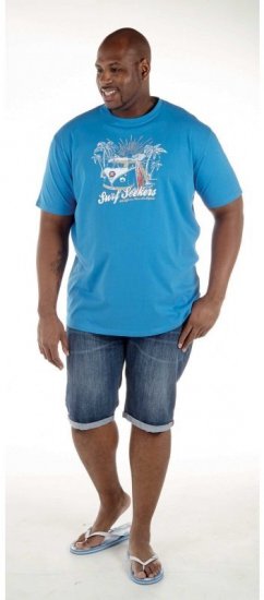 D555 Magnus T-shirt Blue - T-shirts - T-shirts Homem Tamanhos Grandes