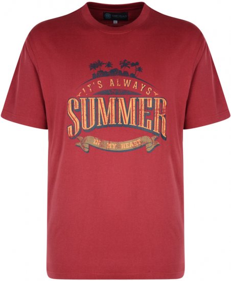 Kam Jeans Summer Beach 2-pack T-shirt - T-shirts - T-shirts Homem Tamanhos Grandes