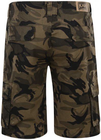 Kam Jeans Cargo Twill Camo Shorts - Calções - Calções Homem Tamanhos Grandes