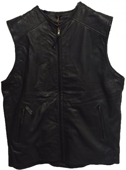 Woodland 806 Leather vest Black - Casacos - Casacos Homem Tamanhos Grandes