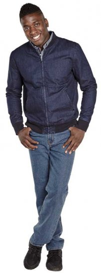 D555 DORIAN Denim Bomber Jacket - Casacos - Casacos Homem Tamanhos Grandes