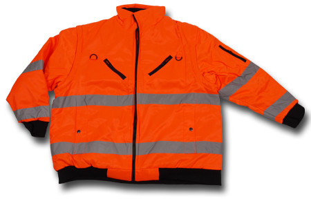 Marc & Mark Hi-Vis Work-jacket/vest Orange - Roupa de trabalho - Roupa de Trabalho Tamanho Grande Homem