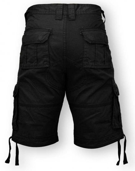 D555 Jarrod Cargo Short Black - Calções - Calções Homem Tamanhos Grandes