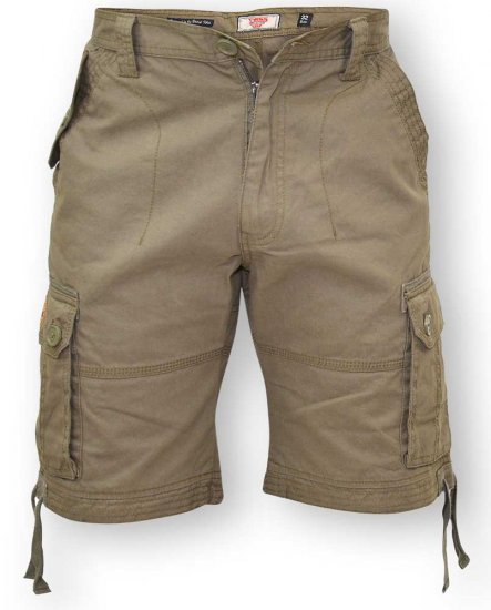 D555 Jarrod Cargo Short Khaki - Calções - Calções Homem Tamanhos Grandes