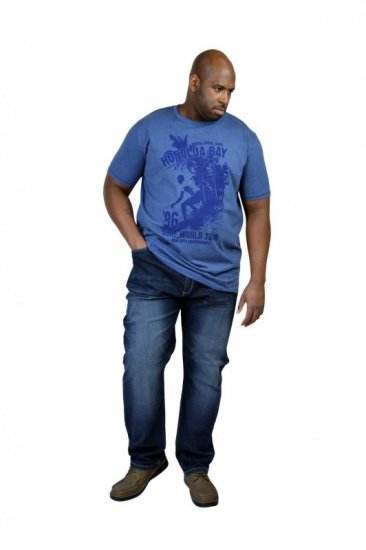 D555 CLAYTON Honolua Bay T-shirt Denim Marl - T-shirts - T-shirts Homem Tamanhos Grandes