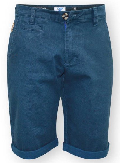 D555 Bruce Chino Short Blue - Calções - Calções Homem Tamanhos Grandes