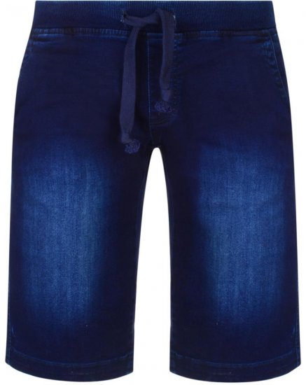 Kam Jeans Knitted Denim Shorts - Calções - Calções Homem Tamanhos Grandes