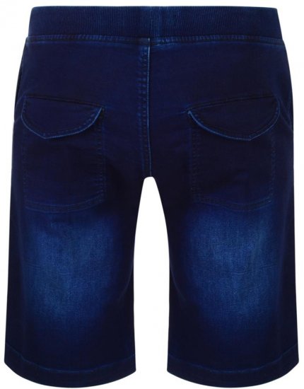 Kam Jeans Knitted Denim Shorts - Calções - Calções Homem Tamanhos Grandes