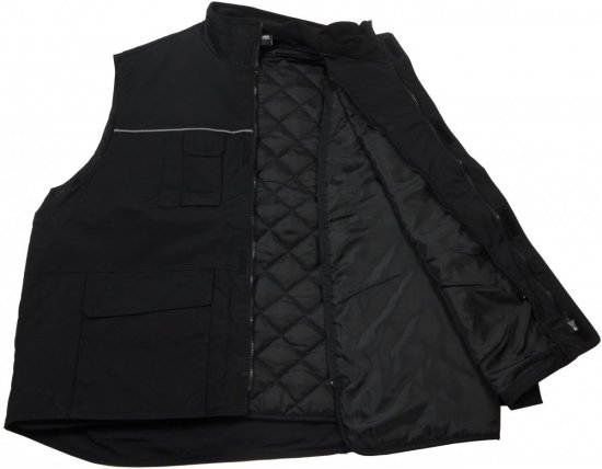 Marc & Mark Work-vest Black - Roupa de trabalho - Roupa de Trabalho Tamanho Grande Homem