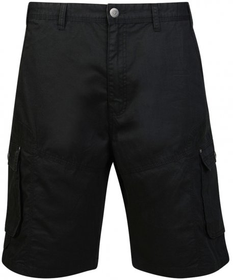 Motley Denim Cargo Shorts Black - Calções - Calções Homem Tamanhos Grandes