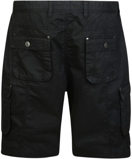 Motley Denim Cargo Shorts Black - Calções - Calções Homem Tamanhos Grandes