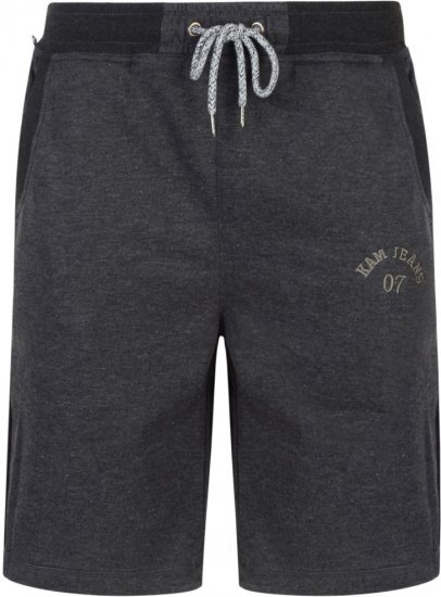 Kam Jeans Sweat Jog Shorts Charcoal - Calções - Calções Homem Tamanhos Grandes