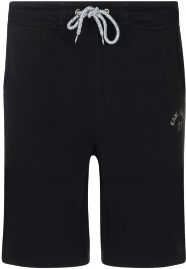 Kam Jeans Sweat Jog Shorts Black - Calças & calções de fato de treino - Calças de Fato de Treino Tamanhos Grandes 