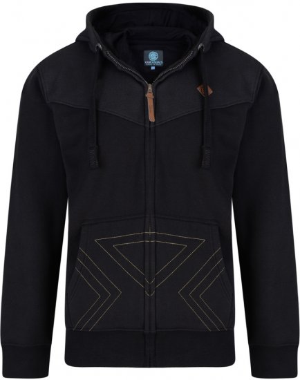 Kam Jeans 766 Panel Print Hoodie Black - Sweatshirts & hoodies - Sweatshirt & Camisolas com Capuz tamanhos grandes
