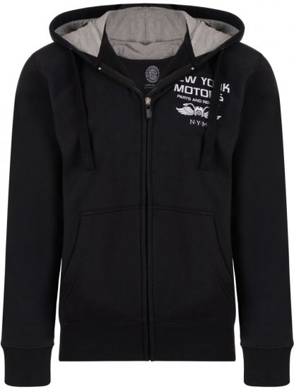 Kam Jeans 773 New York Motors Hoodie Black - Sweatshirts & hoodies - Sweatshirt & Camisolas com Capuz tamanhos grandes