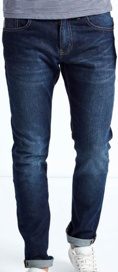 Mish Mash Lot XX Dark Stretch Straight Fit - Jeans & calças - Jeans & Calças Tamanhos Grandes Homem