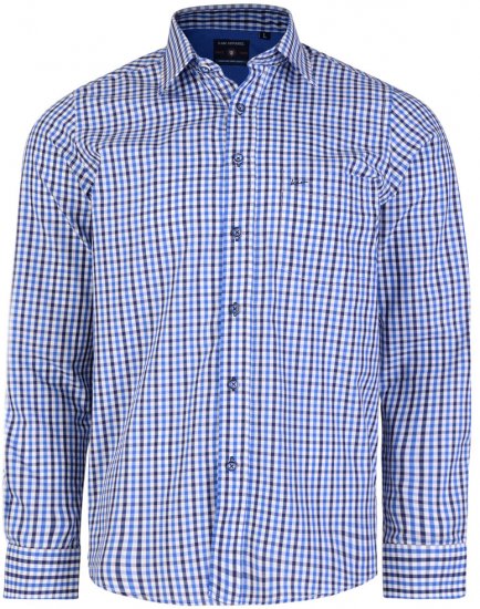 Kam Jeans 6140 Long Sleeve Shirt Navy - Camisas - Camisas Homem Tamanhos Grandes