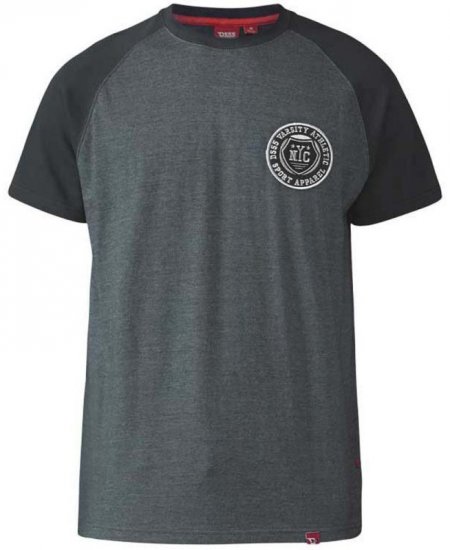 D555 Spencer T-shirt Charcoal - T-shirts - T-shirts Homem Tamanhos Grandes