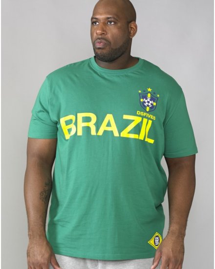 D555 Ricardo T-shirt Green - T-shirts - T-shirts Homem Tamanhos Grandes