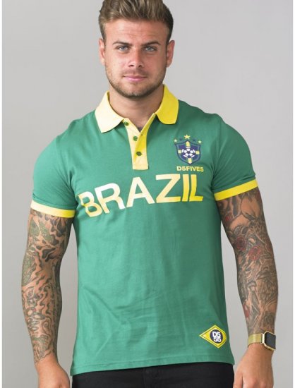 D555 Silva Polo Green - Pólos - Pólos Tamanhos Grandes Homem