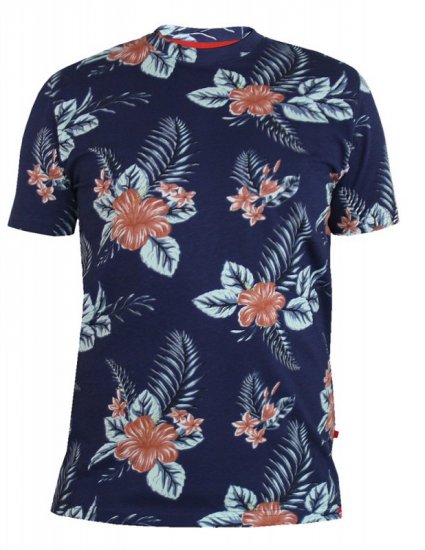 D555 Castro T-shirt Navy - T-shirts - T-shirts Homem Tamanhos Grandes